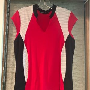 Aphira Golf short banded collar top Size M